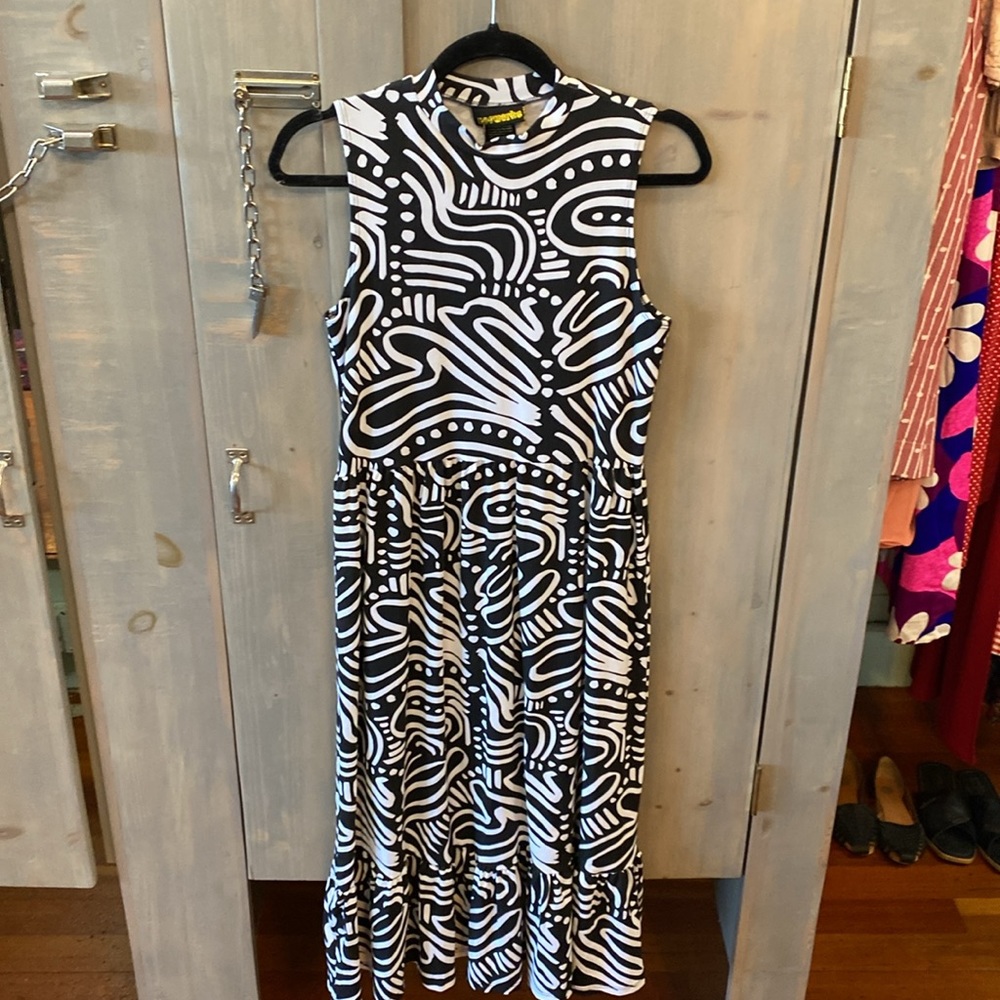 Nooworks Ripple print Dahlia dress size Large NWT